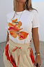 Thumbnail for Blurred Floral Slim T-Shirt