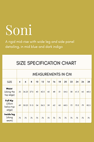 Mid Blue Soni Wide Jeans