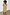 Thumbnail for Gold Plisse Dress featuring angel sleeves and a belted waist on a model.