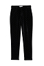 Black velvet Quinn trousers featuring all-over diamante stud detailing and side pockets.
