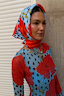 Blue Deer Poppy Bandana
