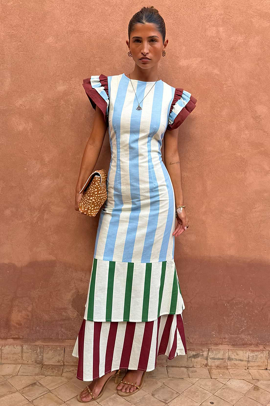 nbd alena midi dress NBD Alena Midi Dress in Nude