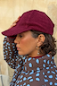Burgundy Cord Cap