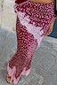 Thumbnail for Burgundy Deer Bandana with Lace
