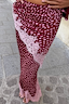Thumbnail for Burgundy Deer Bandana with Lace