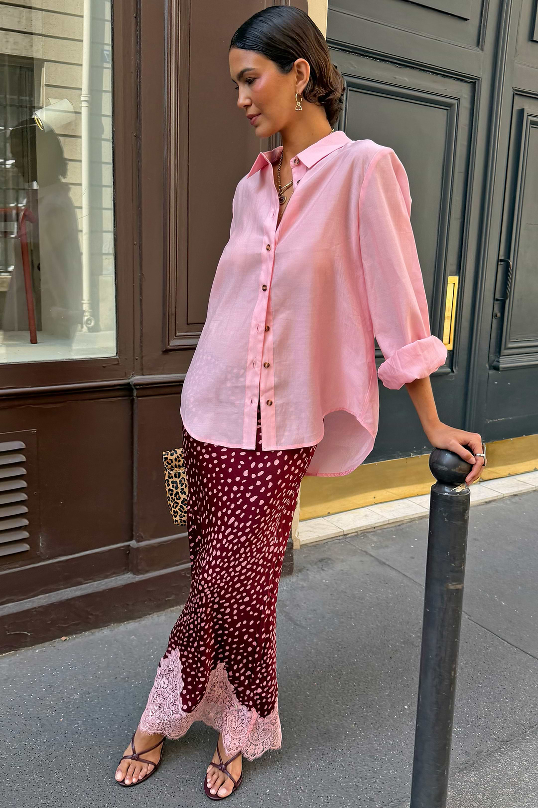 Burgundy Deer Maeva Skirt