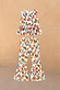 NFD Girl's cream cotton co-ord with a multicoloured banana print, featuring a peplum top and flared trousers.