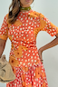 Thumbnail for Coral Poppy Gracie Midi Dress
