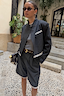 Thumbnail for Fold Over Cropped Blazer