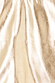 Close-up of metallic gold vegan leather texture for the Gold Mini Jaspre Wrap Skirt.
