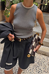 Grey Knit Vest
