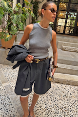 Grey Knit Vest