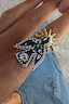 Deloris Brass Bird Ring