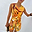 Verano Tate Shorts and co-ord waistcoat featuring an orange tropical palm and sun print in a cotton-linen blend.