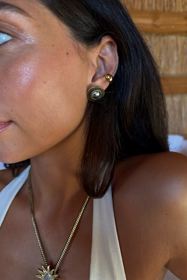 Deloris Silver Circle Earrings