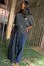 Dark Indigo Denim Belt Skirt