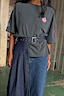 Dark Indigo Denim Belt Skirt