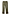 Thumbnail for Khaki green vegan leather trousers featuring a straight leg and back pocket detailing.
