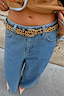 Leopard Pony Studded Belt