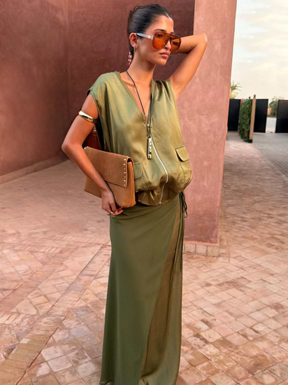 never fully dressed clothing Never Fully Dressed MOROCCO DRESS - Maxi dress - blue/red/blue