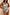Thumbnail for Morocco Swimsuit in a multi-coloured patchwork print with a scoop neckline and a belted waist with ring detail.