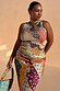 Pastel Morocco Rib Tank Top with abstract motifs on a model, showcasing inclusive sizing and curve fashion.