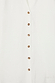 White Miley Shirt featuring contrast tortoise buttons on lightweight, slightly sheer fabric.