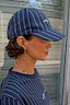 Navy Pinstripe Cap