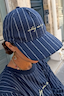 Navy Pinstripe Cap