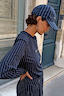 Thumbnail for Navy Pinstripe Cap