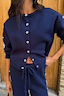 Thumbnail for Navy Studded Cardigan