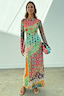 Thumbnail for Pastel Morocco Mesh Aria Dress