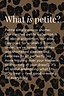 Petite collection text on a leopard print background, explaining feel good dressing for women 5'3 and under.