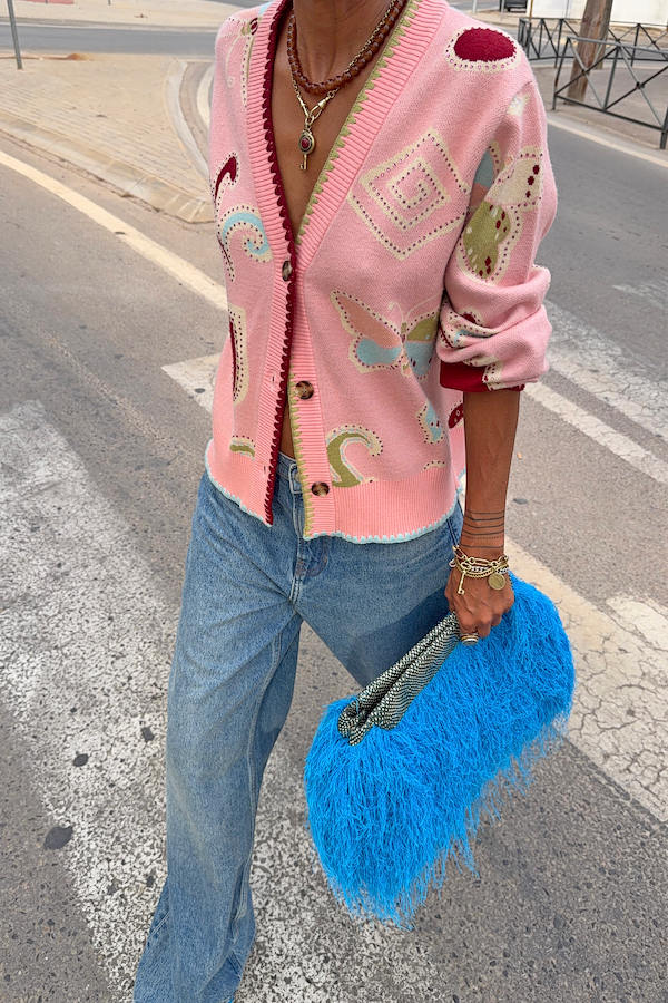 Pink Astra Hannah Cardigan
