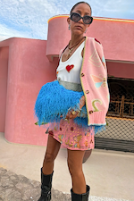 Pink Astra Mini Skirt