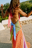 Pink Mix Tile Halter Top
