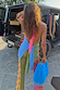 Pink Mix Tile Halter Top