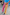 Thumbnail for Pink Mix Tile Mesh Flare Trousers
