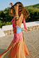 Pink Mix Tile Skirt Petite