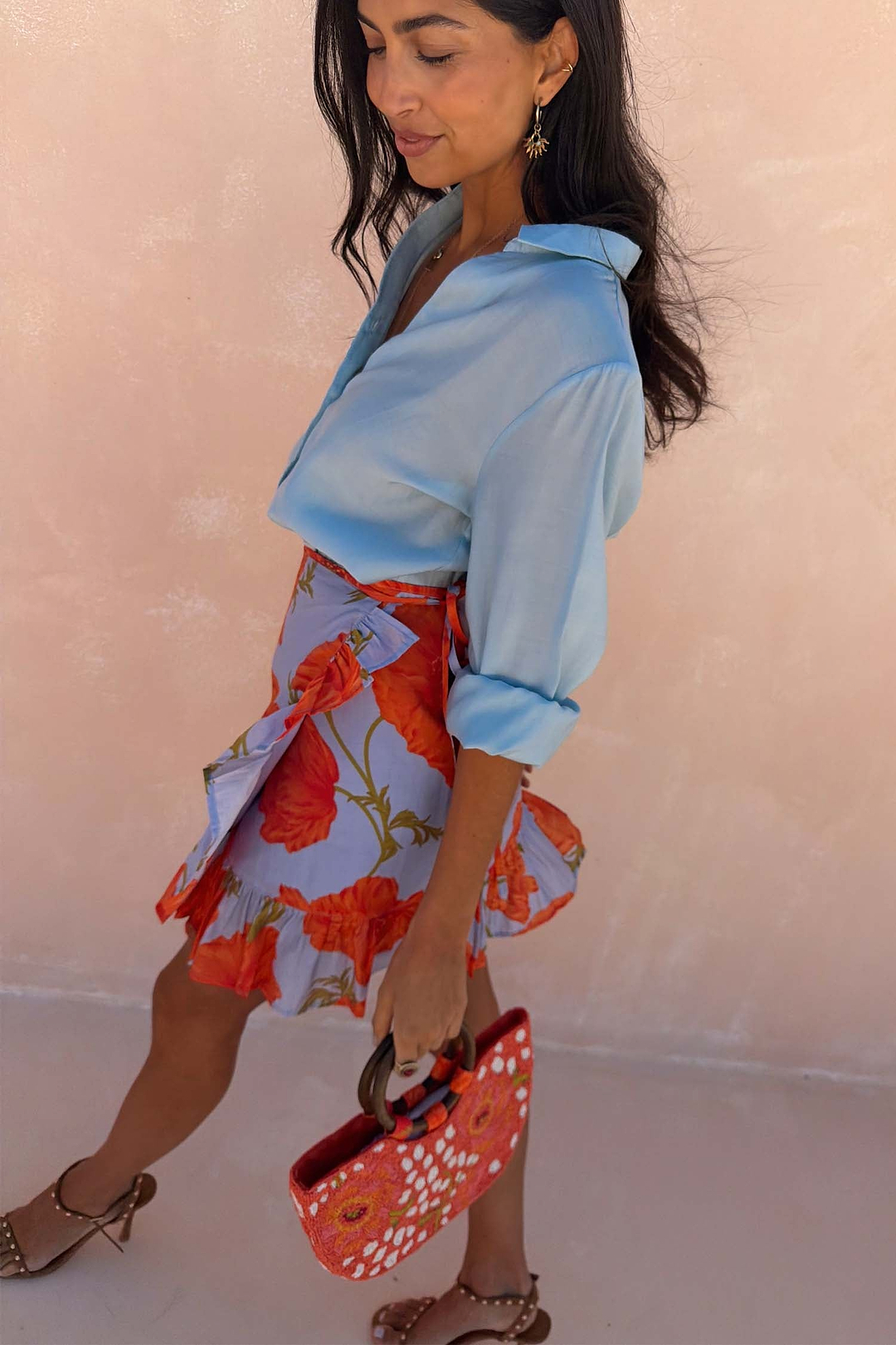 Blue Poppy Jaspre Skirt – Never Fully Dressed