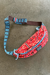 Red Paisley Bum Bag