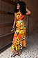 Rio A-Symmetric Skirt in a tropical fruit print co-ord with a wrap silhouette and flared asymmetric hem.