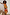 Thumbnail for Rio Laragh midaxi dress in a tropical papaya cotton-linen print with a tiered hem, shown on a model.