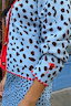 Thumbnail for Sky Blue Deer Embroidered Chloe Cardigan