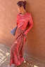 Thumbnail for Spliced Deer Wrap Maxi Dress