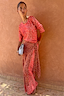 Thumbnail for Spliced Deer Wrap Maxi Dress