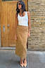 Tan Stud Knit Skirt