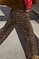 Leopard Lucia Scallop Detail Jeans with scalloped back pockets and wide leg, styled for a London look.