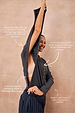 Charcoal Life is Tough Honey T-Shirt with functional side zips and shoulder tabs for accessible treatment wear.