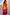 Thumbnail for Tiered Orange and Pink Abigail Dress featuring a sheer bodice and colour-blocked panels in a maxi silhouette.